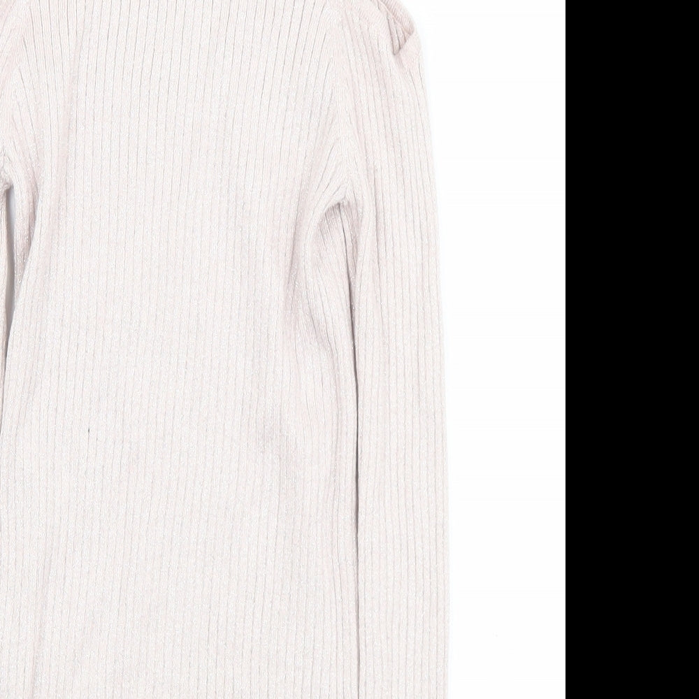 Atmosphere Womens Pink Mock Neck  Viscose Pullover Jumper Size 8