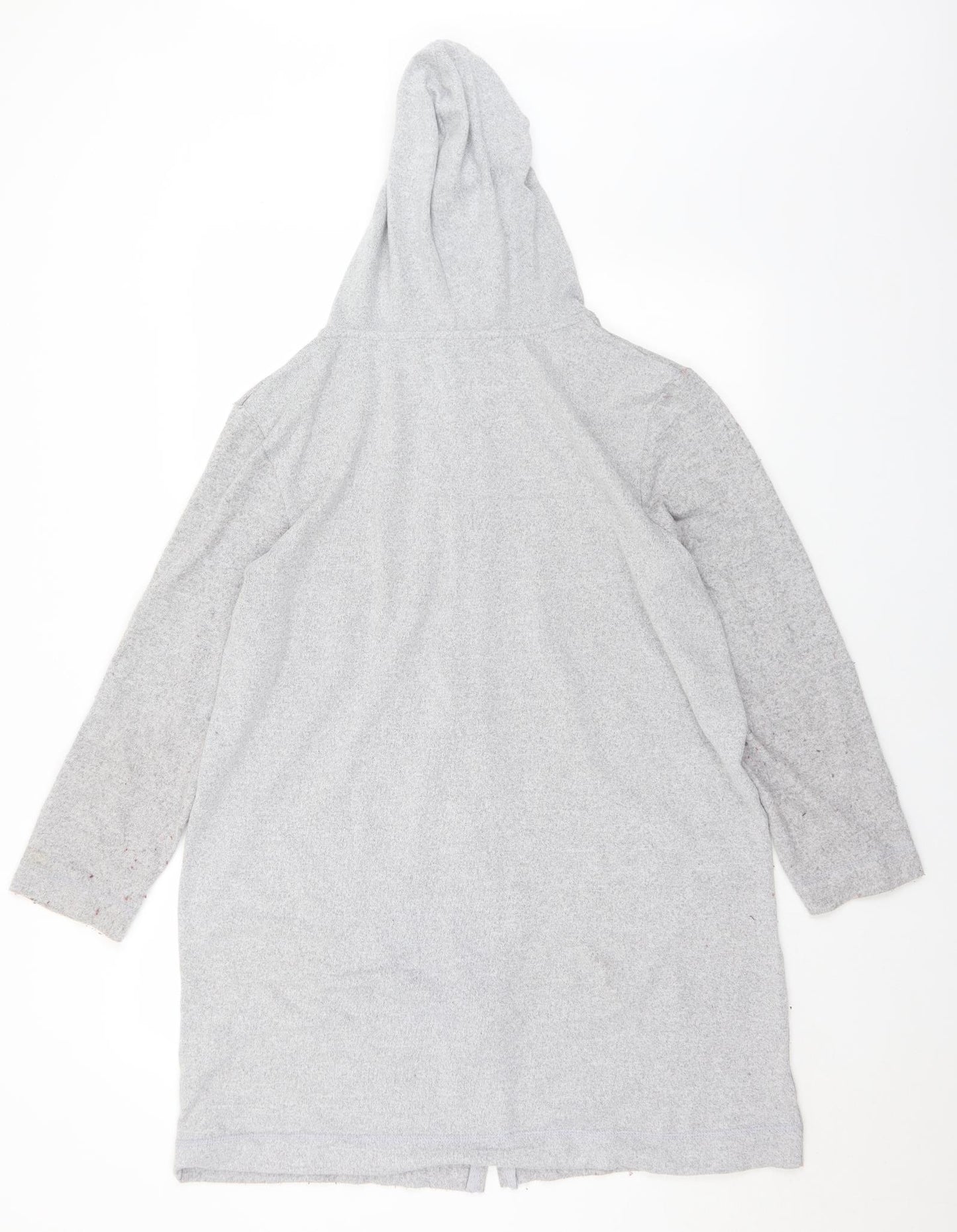 Peacocks Womens Grey  Polyester Full Zip Hoodie Size 14  Zip - 14/16