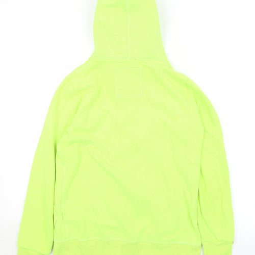 Superdry Mens Yellow  Cotton Full Zip Hoodie Size L