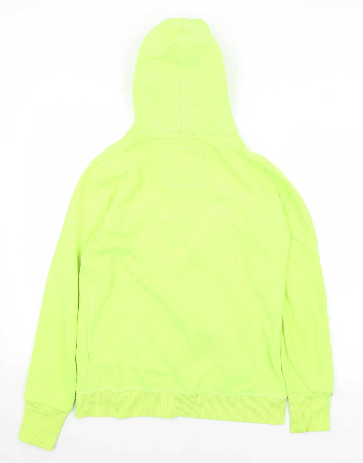 Superdry Mens Yellow  Cotton Full Zip Hoodie Size L