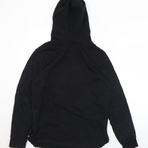 Criminal Damage Mens Black  Cotton Pullover Hoodie Size L