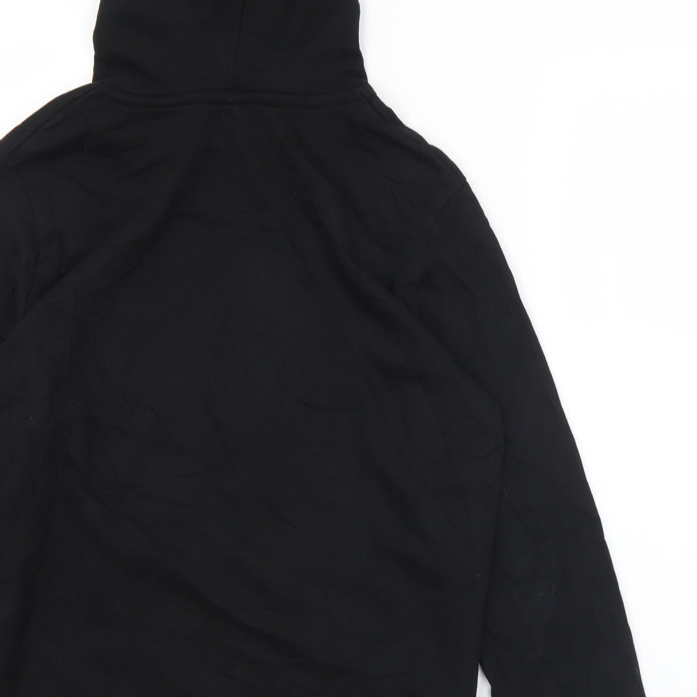 Criminal Damage Mens Black  Cotton Pullover Hoodie Size L