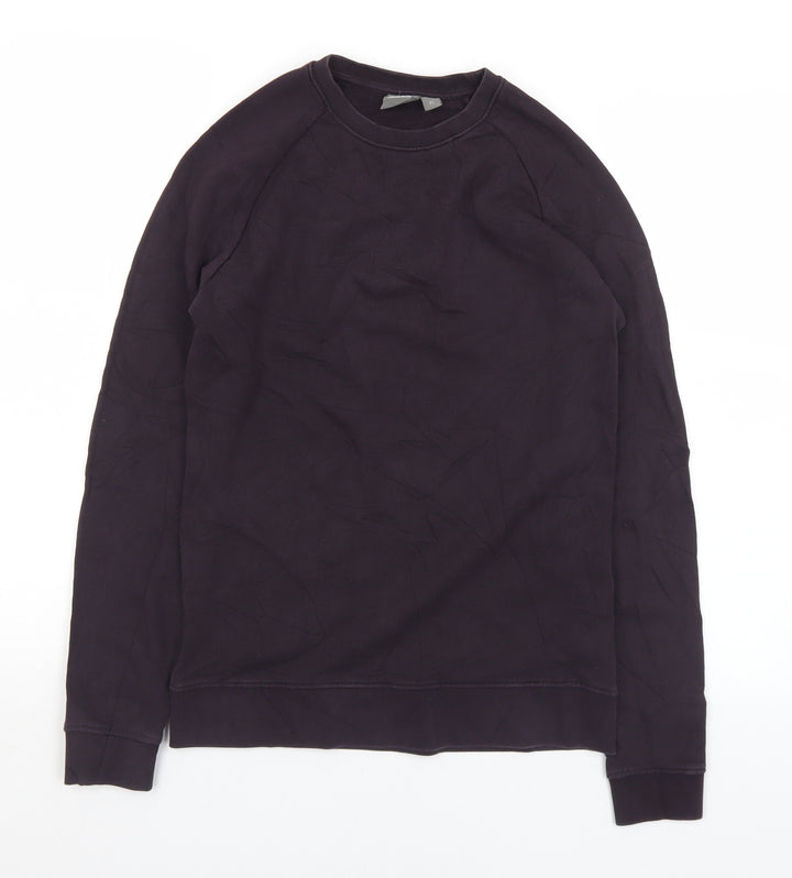 ASOS Mens Black Cotton Pullover Sweatshirt Size XS