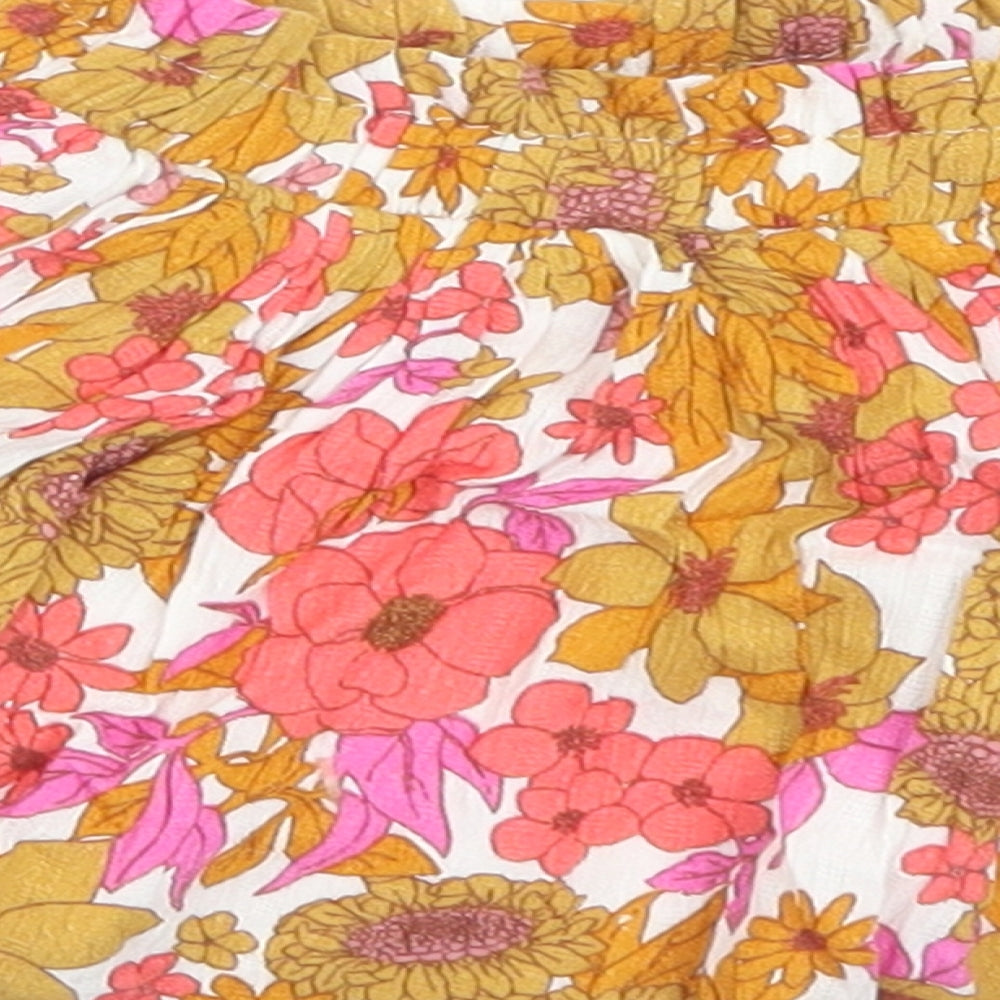 NEXT Girls Multicoloured Floral Viscose Flare Skirt Size 6-9 Months