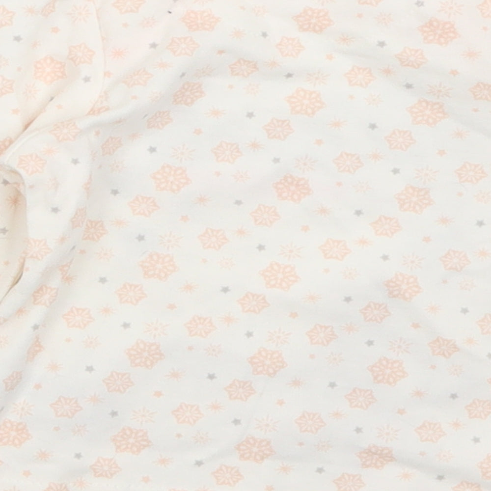 George Girls Multicoloured Geometric Cotton Basic T-Shirt Size 6-9 Months Crew Neck  - Bambi