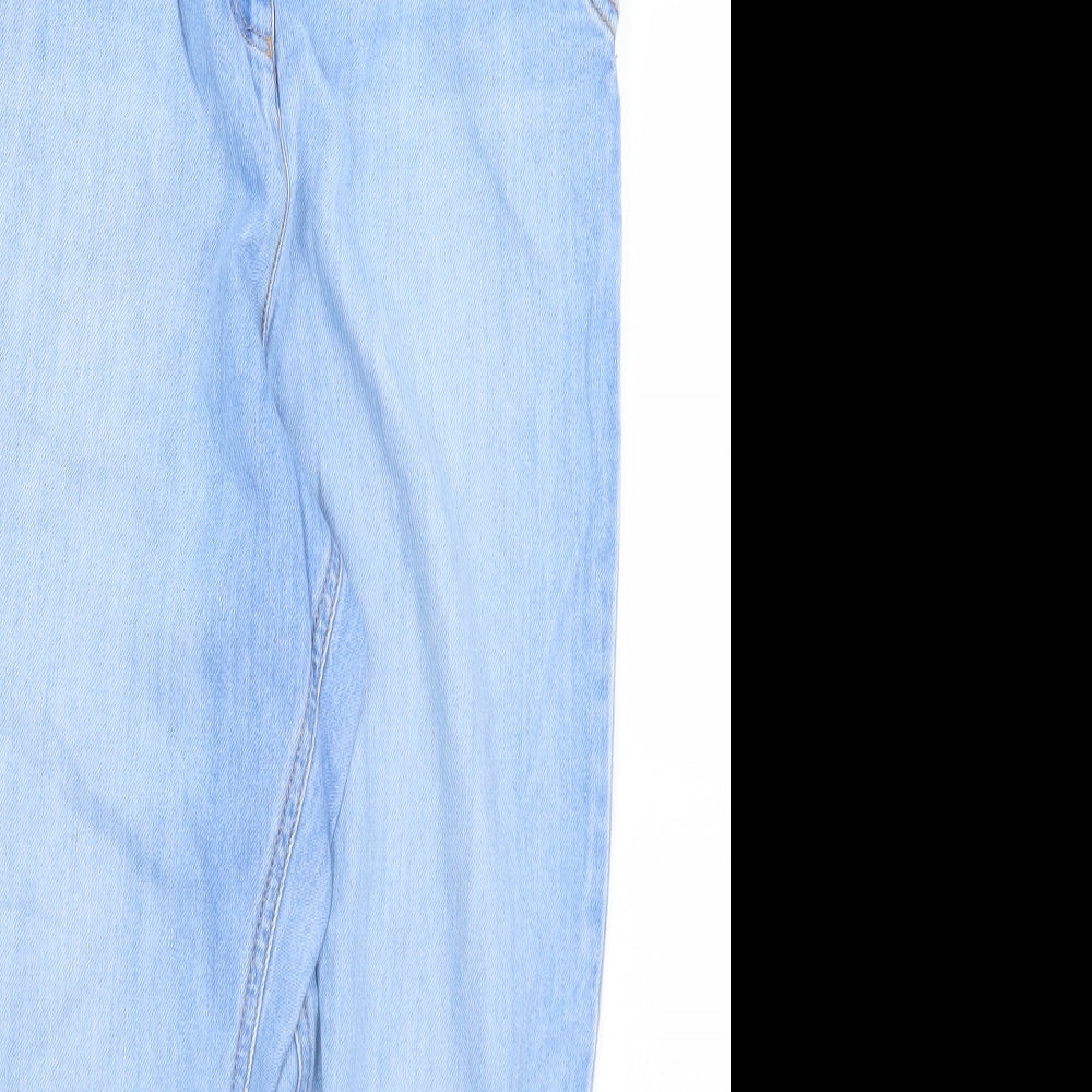 NEXT Girls Blue  Cotton Boyfriend Jeans Size 12 Years  Regular Button