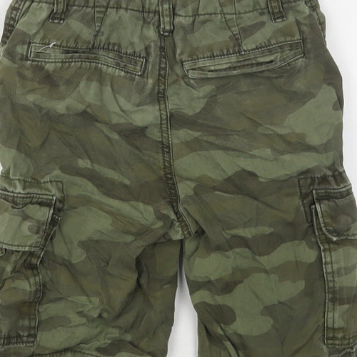 Gap Boys Green Camouflage Cotton Cargo Shorts Size 7 Years  Regular