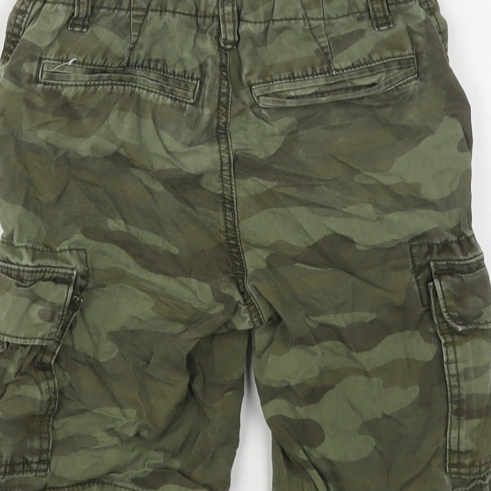 Gap Boys Green Camouflage Cotton Cargo Shorts Size 7 Years  Regular