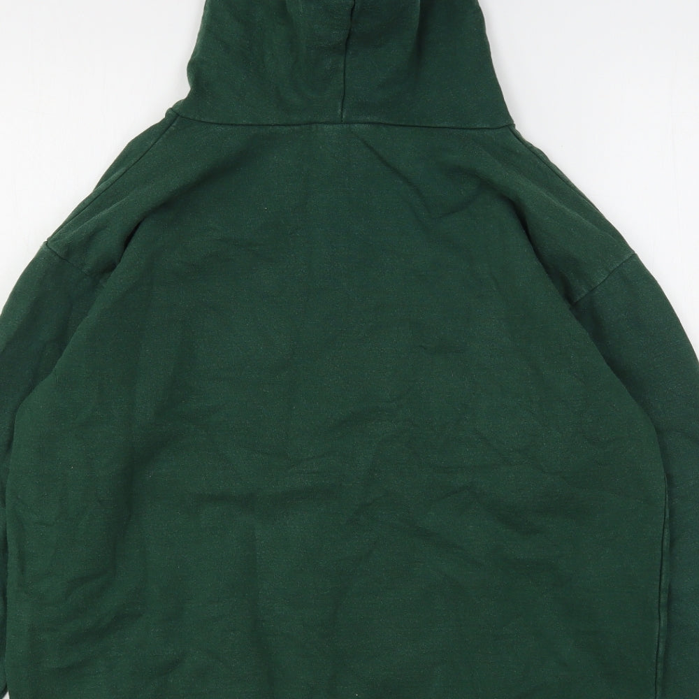 Daisy Street Womens Green  Cotton Pullover Hoodie Size 8