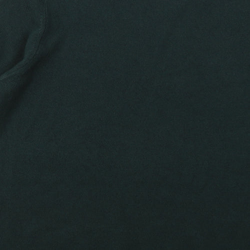 Marks and Spencer Womens Green Round Neck  Acrylic Pullover Jumper Size 16