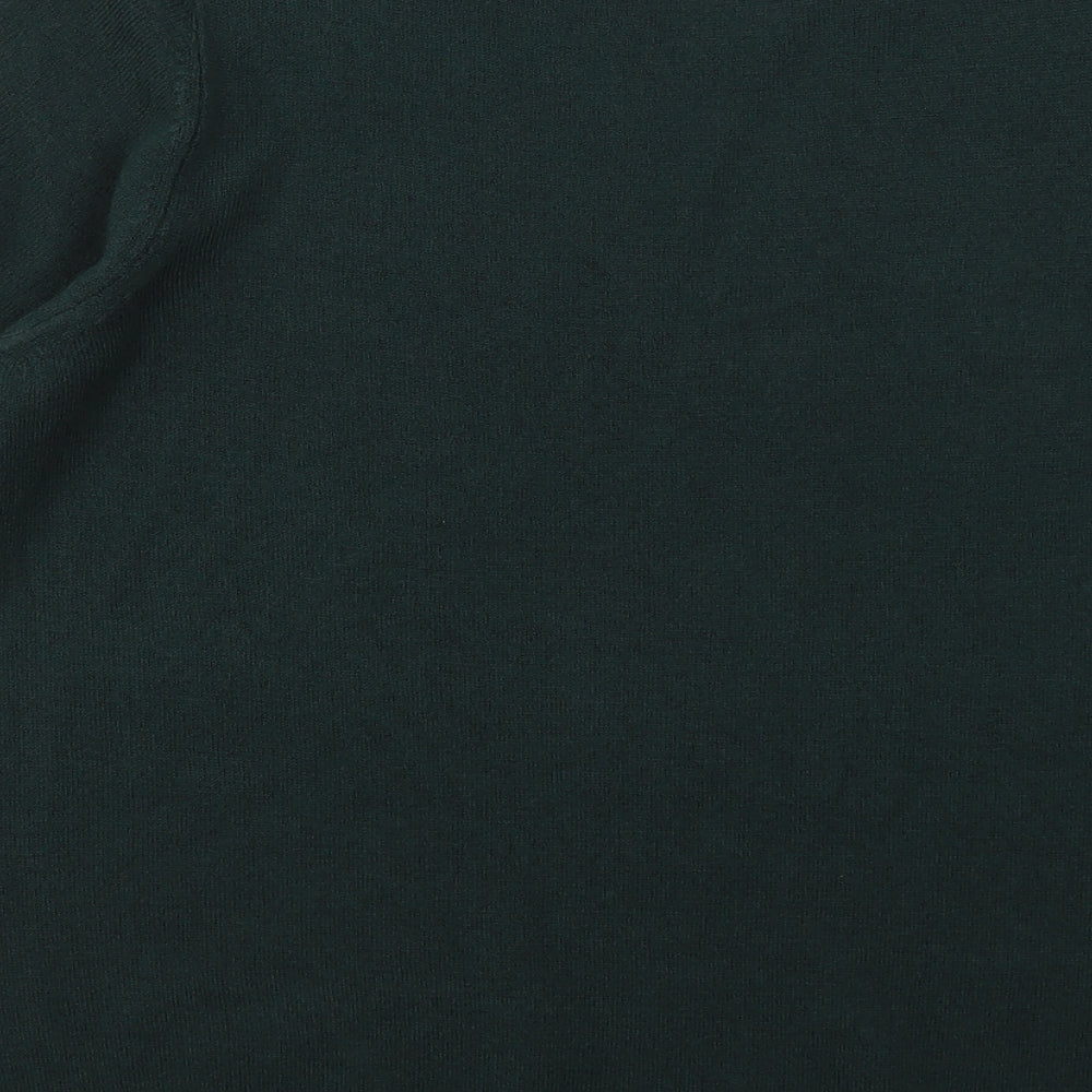 Marks and Spencer Womens Green Round Neck  Acrylic Pullover Jumper Size 16