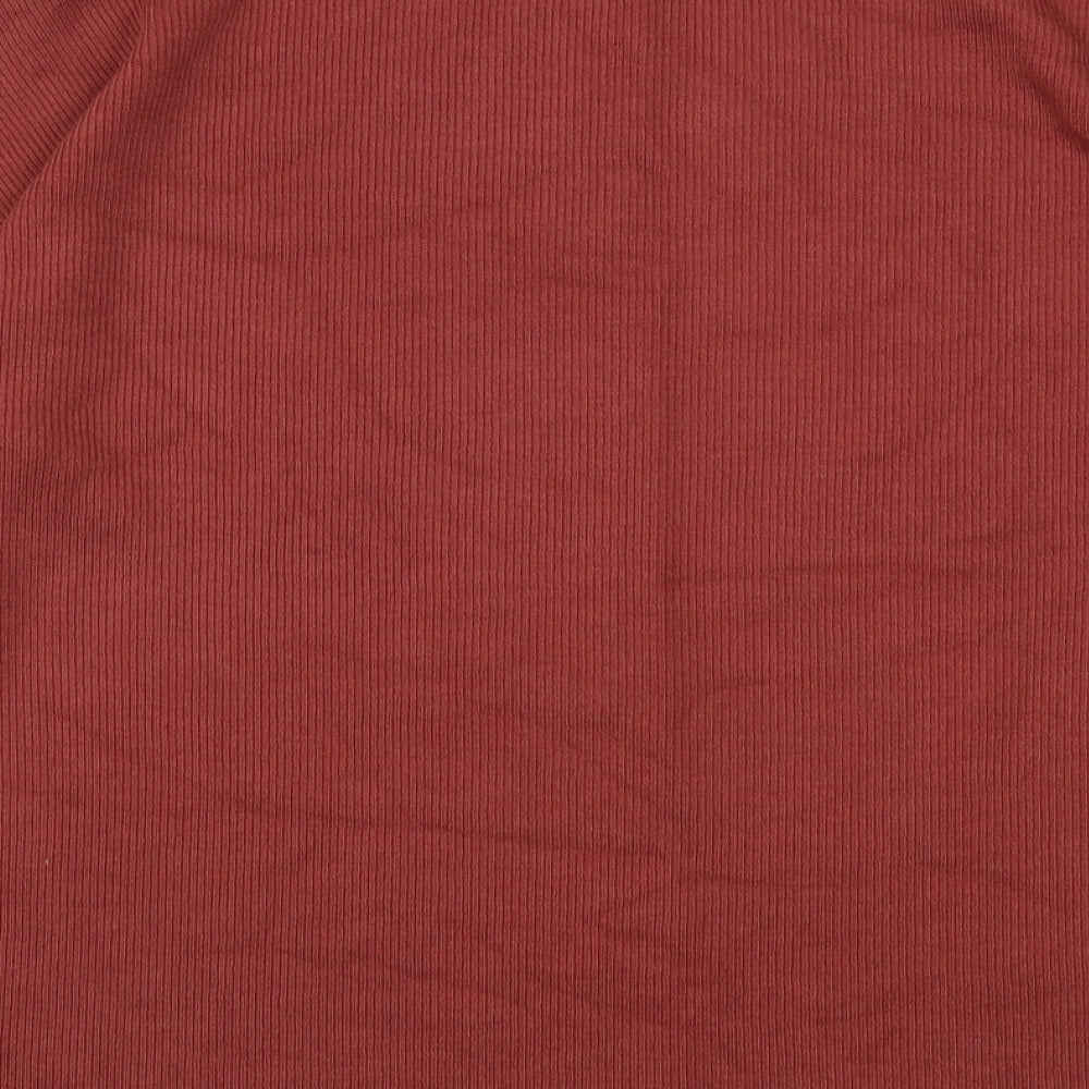 Primark Womens Pink Round Neck  Polyester Pullover Jumper Size 6