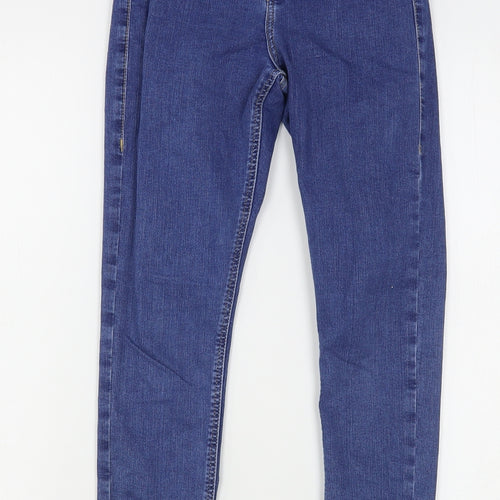 Topshop Womens Blue  Cotton Skinny Jeans Size 26 in L26 in Regular