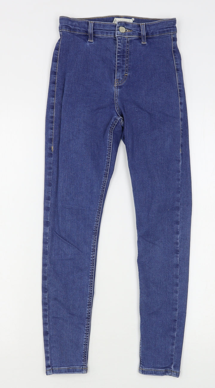 Topshop Womens Blue Cotton Skinny Jeans Size 26 in L26 in Regular