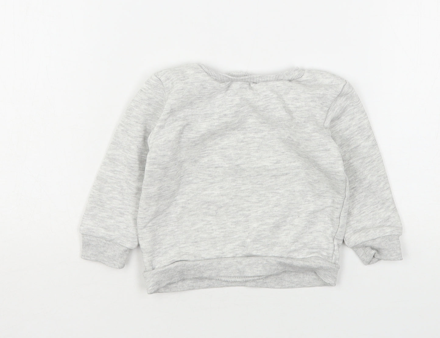 Dunnes Stores Boys Grey  Cotton Pullover Jumper Size 9-12 Months