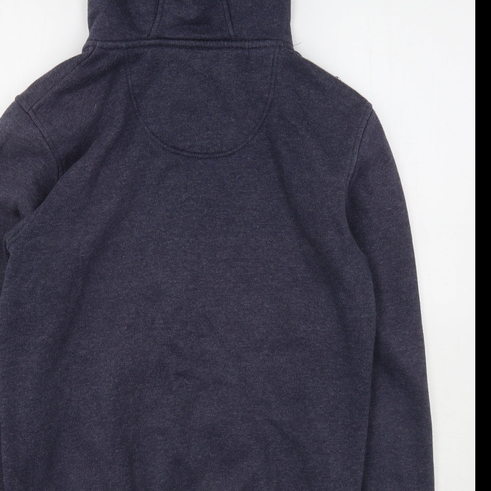 SoulCal&Co Mens Blue  Cotton Full Zip Hoodie Size M