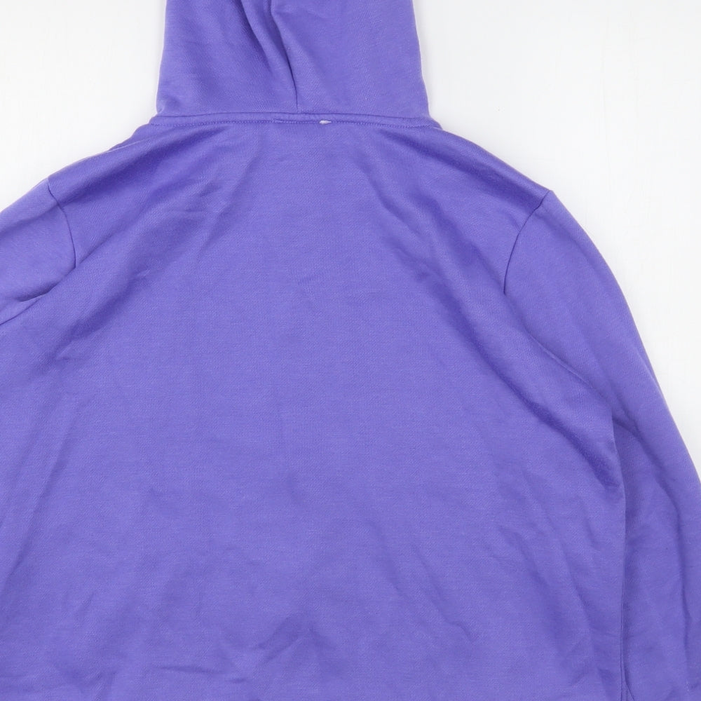 Papaya Womens Purple  Polyester Full Zip Hoodie Size L