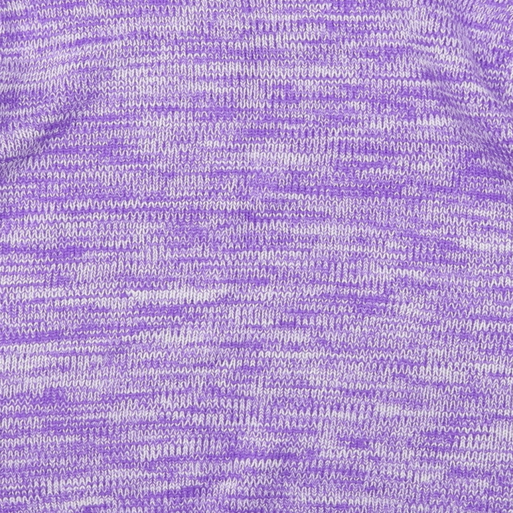BHS Womens Purple Round Neck  Acrylic Pullover Jumper Size 20