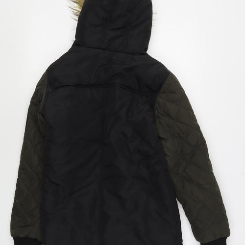 Miss E-Vie Girls Multicoloured   Parka Coat Size 13-14 Years