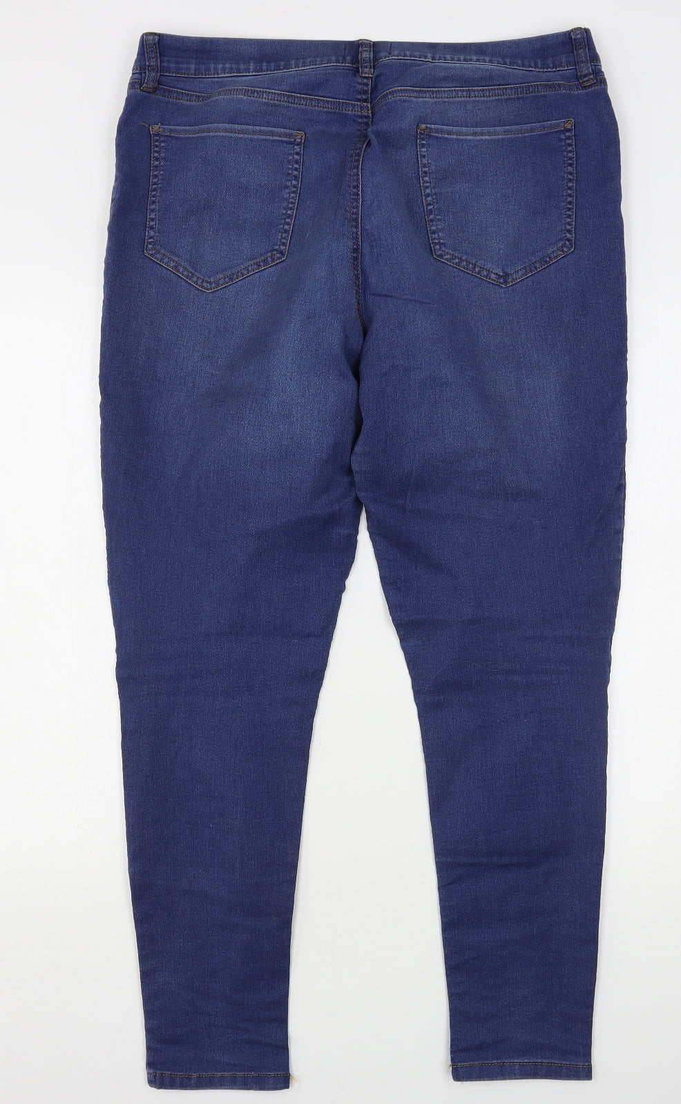 F&F Womens Blue  Cotton Jegging Jeans Size 18 L28 in Regular