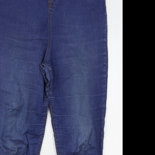 F&F Womens Blue  Cotton Jegging Jeans Size 18 L28 in Regular