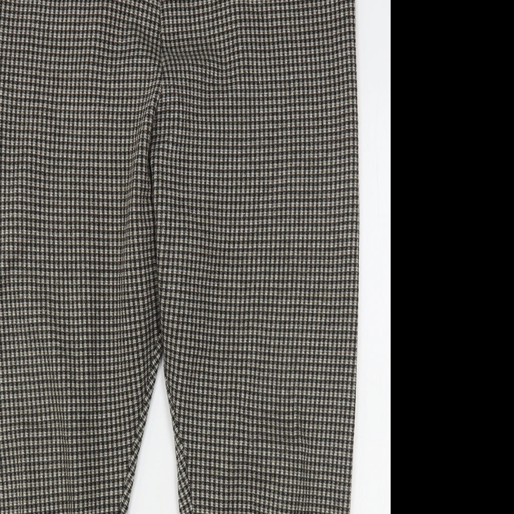 TU Womens Multicoloured Houndstooth Polyester Capri Leggings Size 18 L29 in
