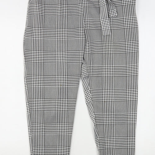 I SAW IT FIRST Womens Multicoloured Houndstooth Polyester Trousers  Size 14 L27 in Regular