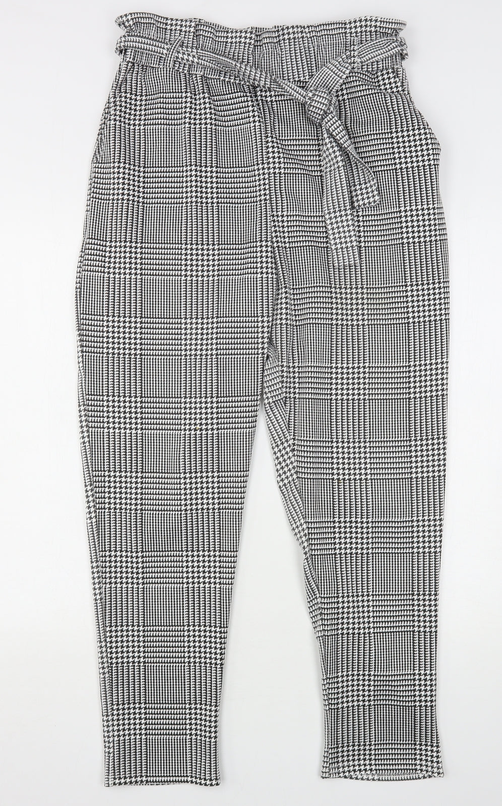 I SAW IT FIRST Womens Multicoloured Houndstooth Polyester Trousers  Size 14 L27 in Regular
