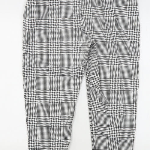 I SAW IT FIRST Womens Multicoloured Houndstooth Polyester Trousers  Size 14 L27 in Regular