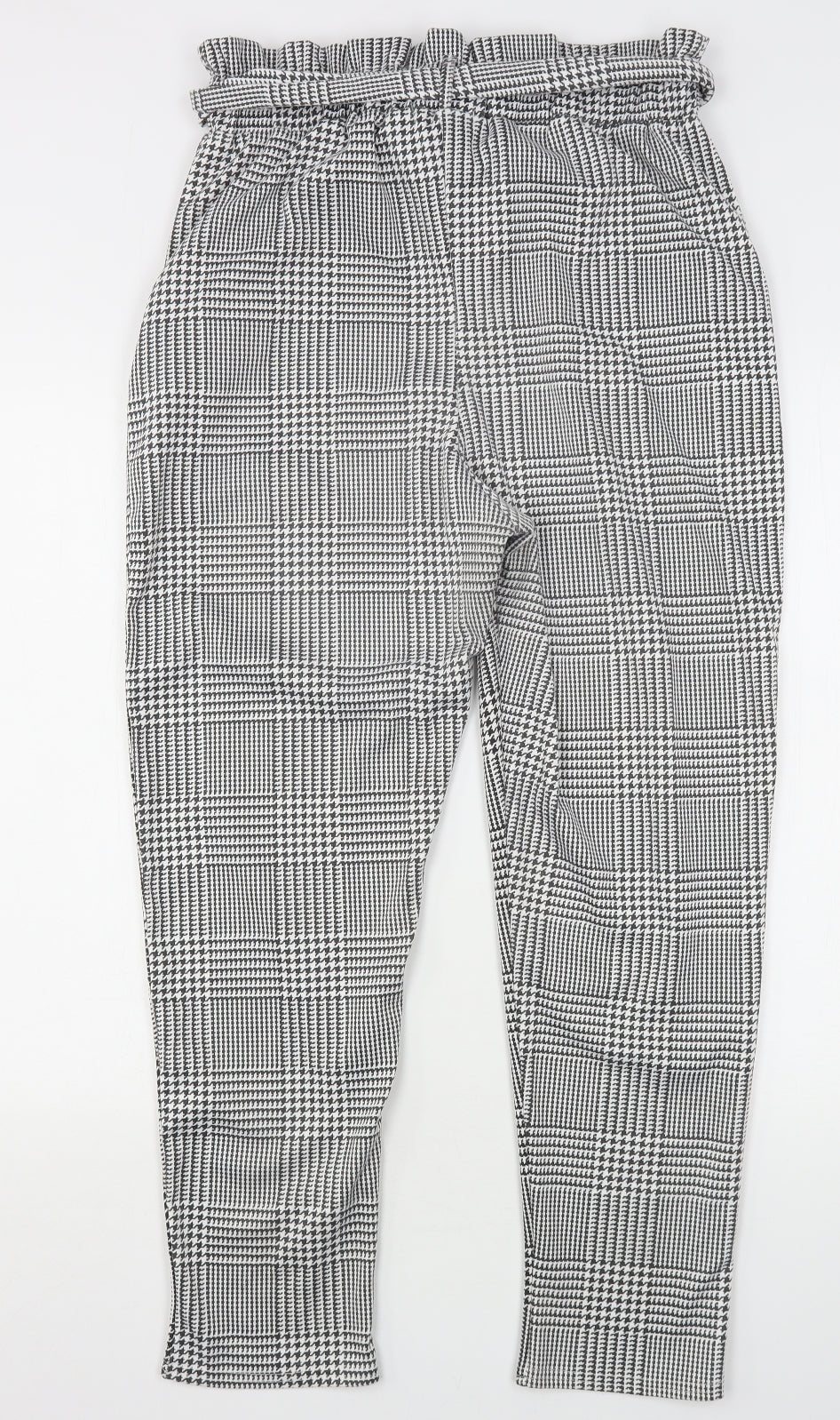I SAW IT FIRST Womens Multicoloured Houndstooth Polyester Trousers  Size 14 L27 in Regular