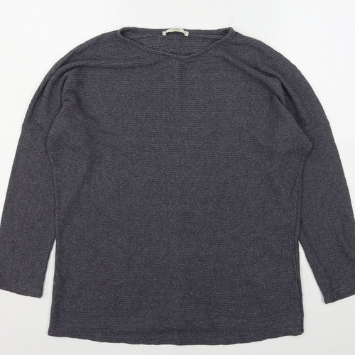 George Womens Grey Round Neck  Viscose Pullover Jumper Size L