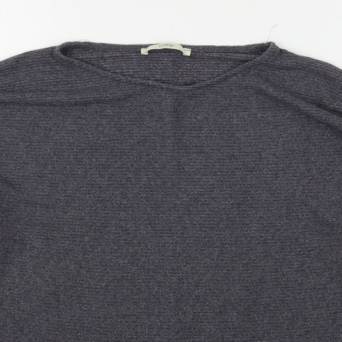 George Womens Grey Round Neck  Viscose Pullover Jumper Size L