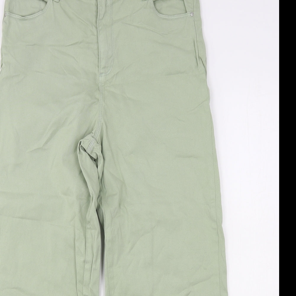 NEXT Womens Green  Cotton Cropped Jeans Size 12 L25 in Regular