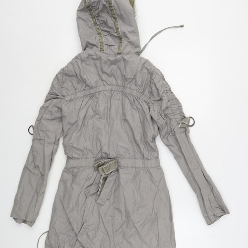 A Style Womens Grey   Parka Coat Size 6