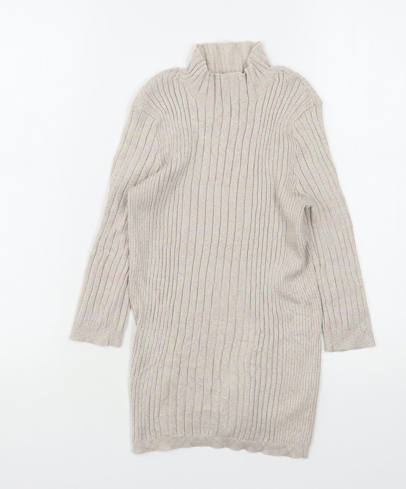 Atmosphere Womens Beige High Neck  Viscose Pullover Jumper Size 10