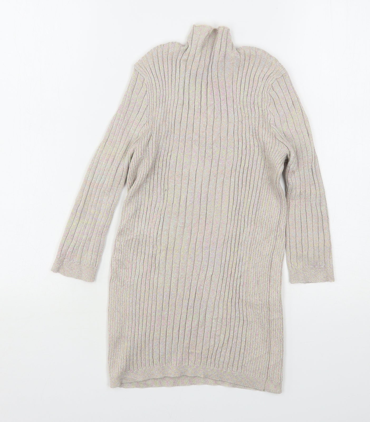 Atmosphere Womens Beige High Neck  Viscose Pullover Jumper Size 10