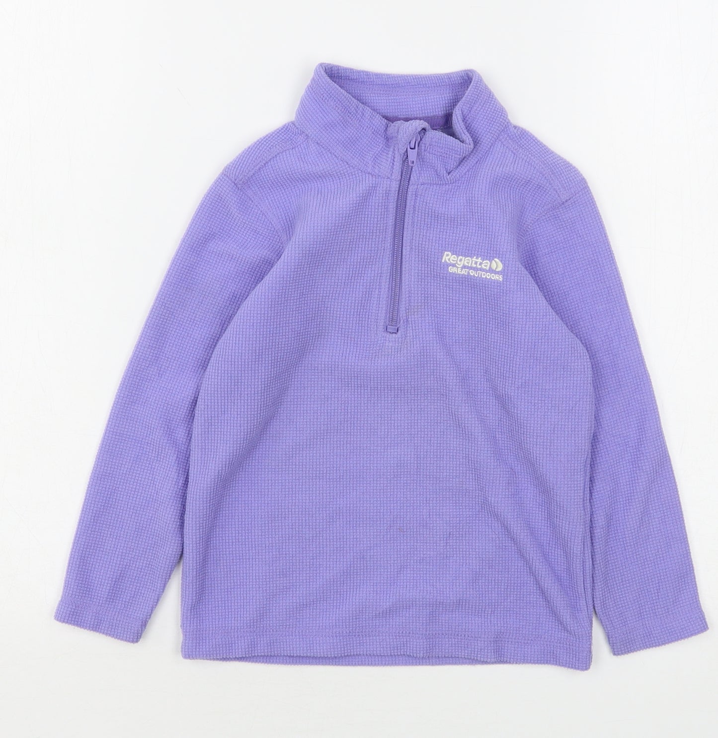 Regatta Girls Purple  Polyester Pullover Sweatshirt Size 3-4 Years