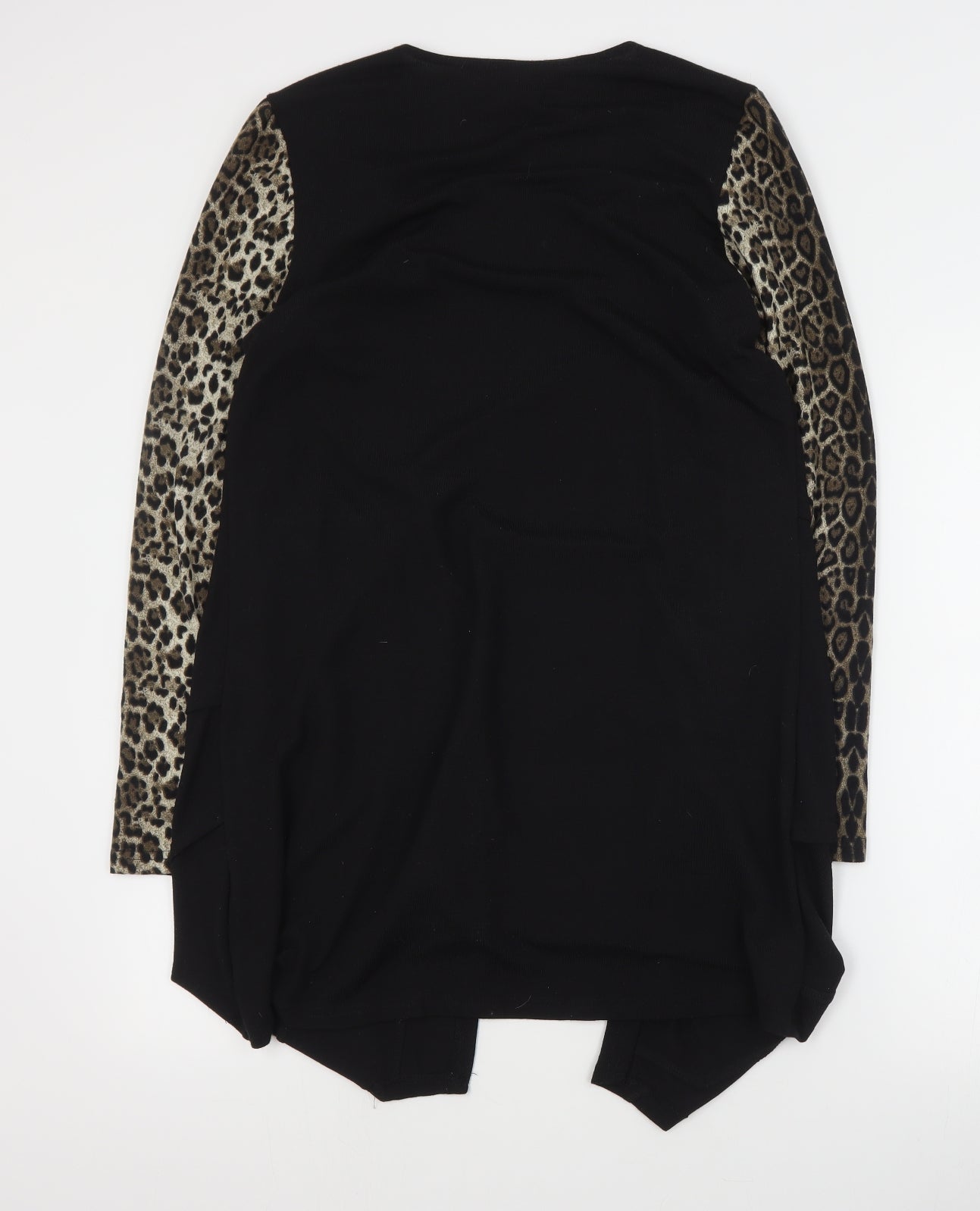 Stella Womens Brown Round Neck Animal Print Polyester Pullover Jumper Size 14