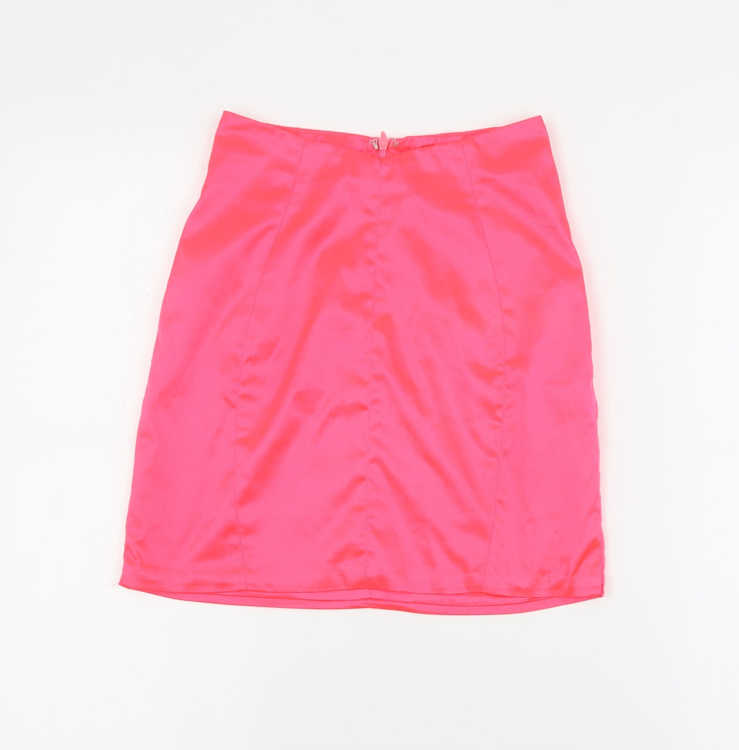 Oh Polly Womens Pink  Polyester Mini Skirt Size 8   Zip