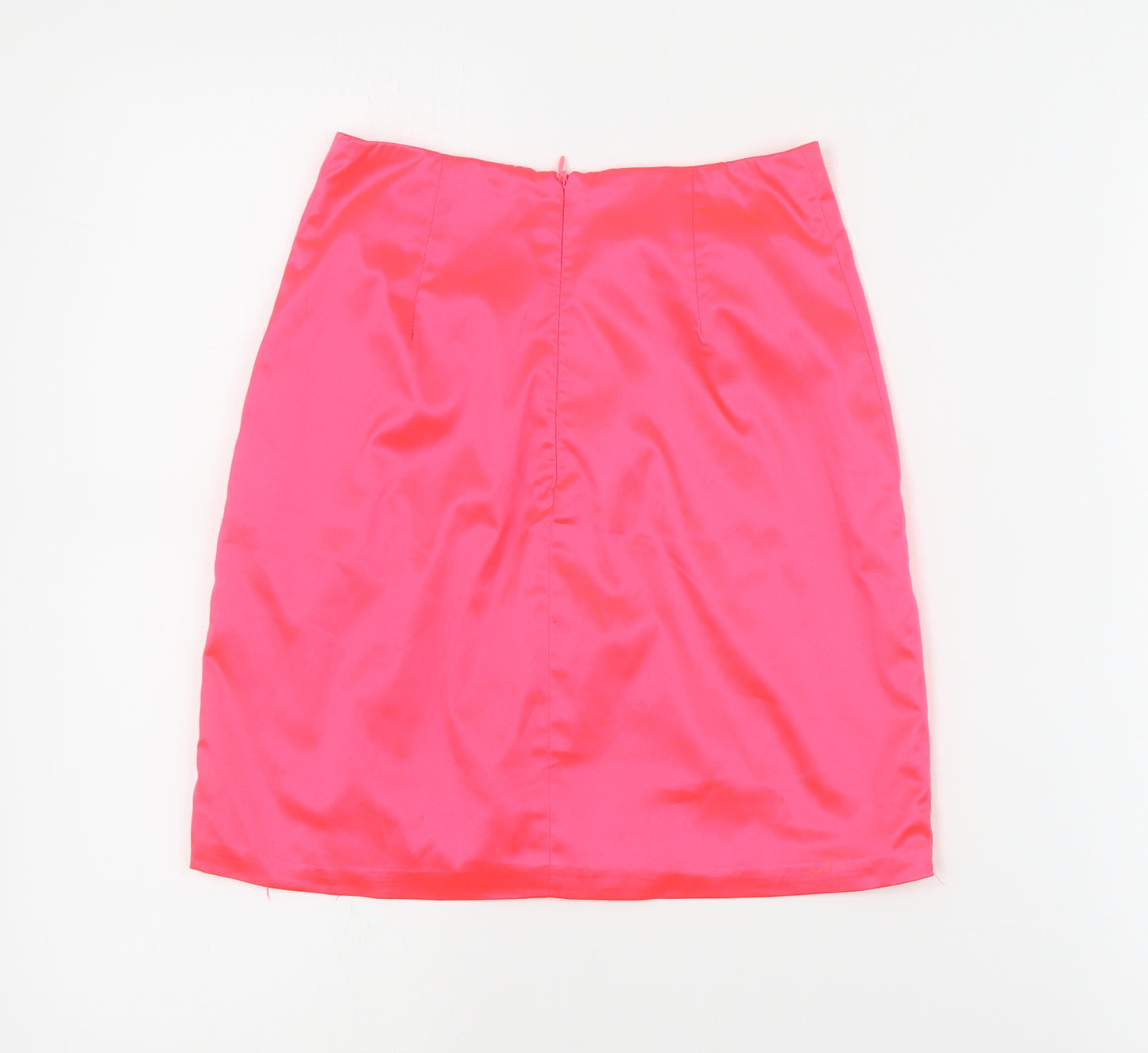 Oh Polly Womens Pink  Polyester Mini Skirt Size 8   Zip