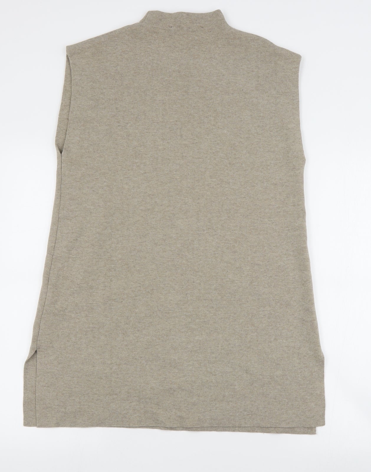 Zara Womens Beige  Nylon Jumper Dress  Size S  High Neck Pullover