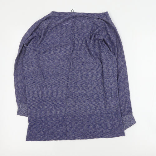 Woolworths Womens Blue Round Neck  Viscose Pullover Jumper Size S