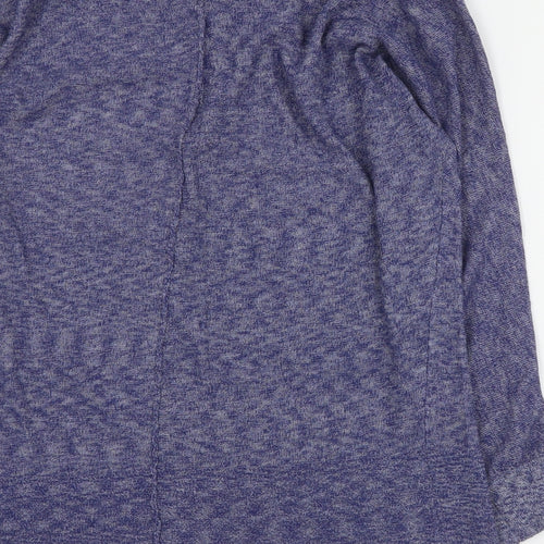 Woolworths Womens Blue Round Neck  Viscose Pullover Jumper Size S