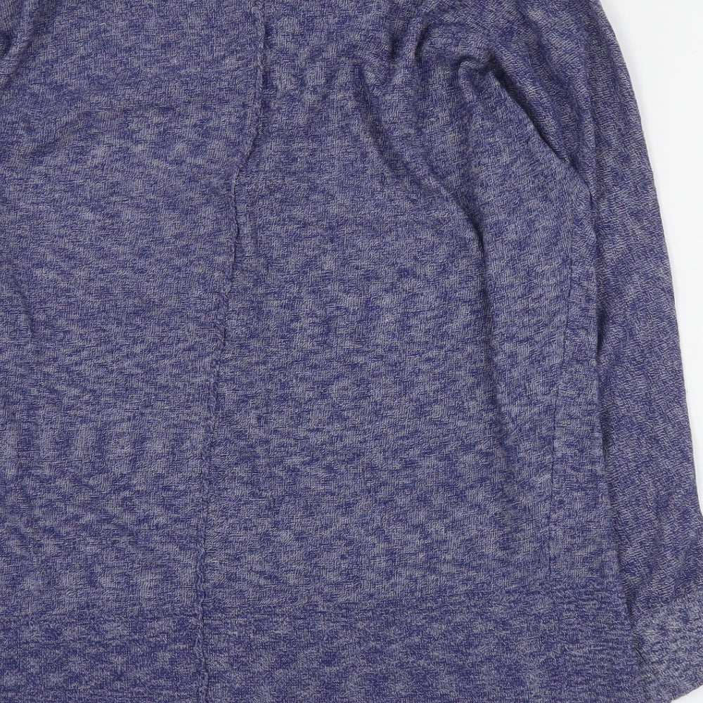 Woolworths Womens Blue Round Neck  Viscose Pullover Jumper Size S