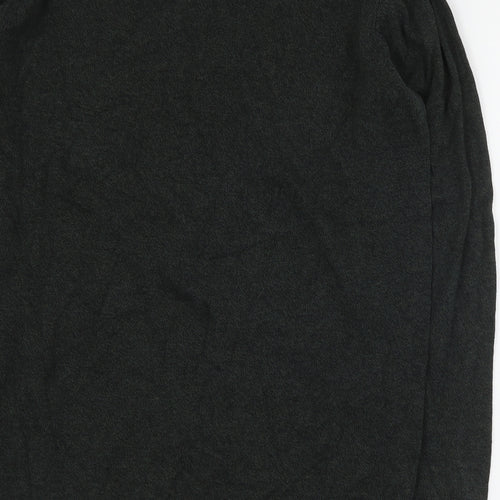 Topman Mens Green Round Neck  Cotton Pullover Jumper Size M