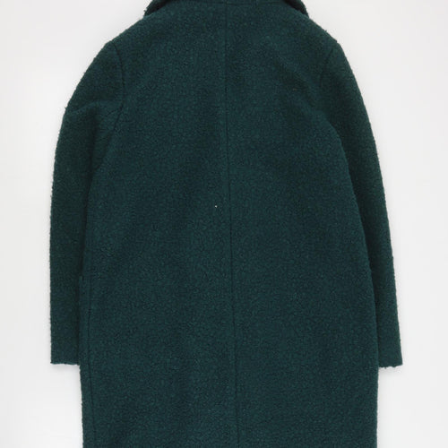 Papaya Womens Green   Overcoat Coat Size 12  Button