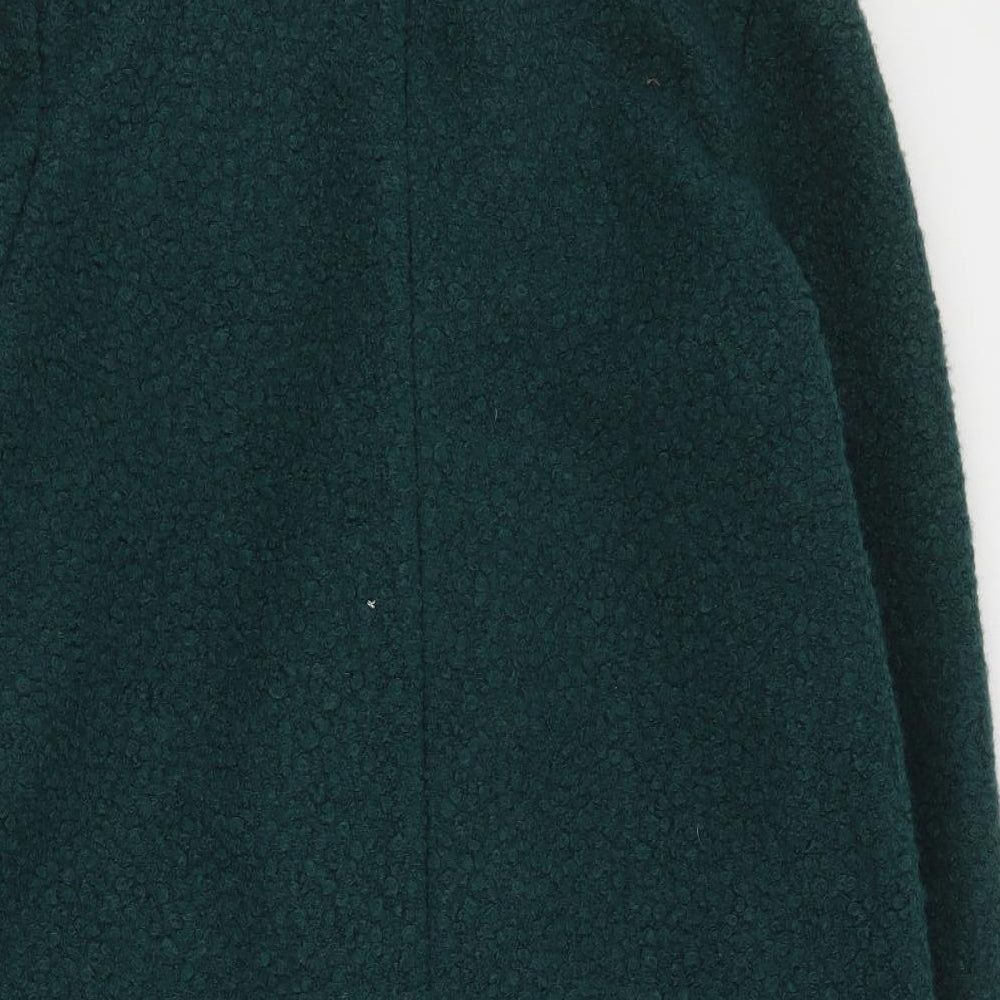 Papaya Womens Green   Overcoat Coat Size 12  Button