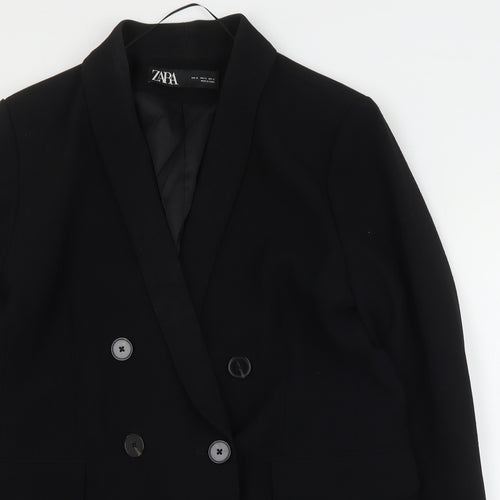 Zara Womens Black   Jacket Blazer Size XL  Button