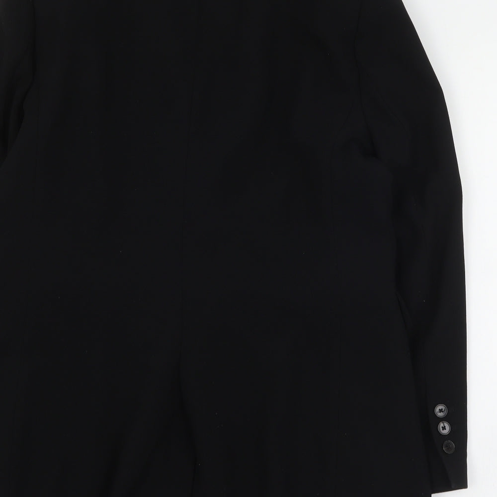 Zara Womens Black   Jacket Blazer Size XL  Button