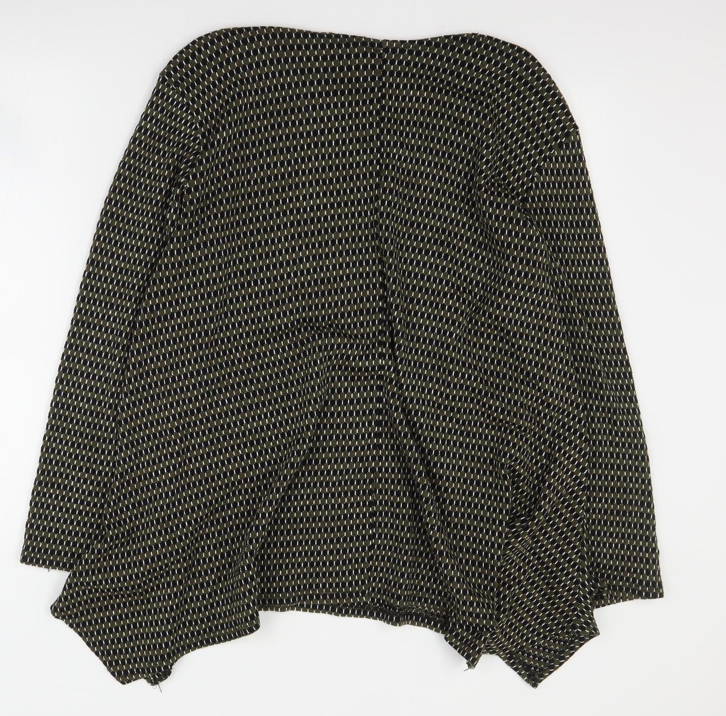 Made in Italy Womens Green Round Neck Polka Dot Acrylic Pullover Jumper Size M
